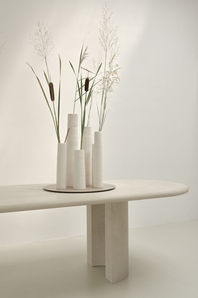 Set of 6 vases